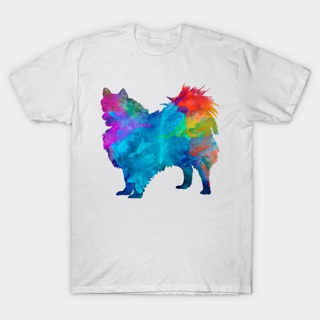 Pomeranian in watercolor T-Shirt by PaulrommerArt